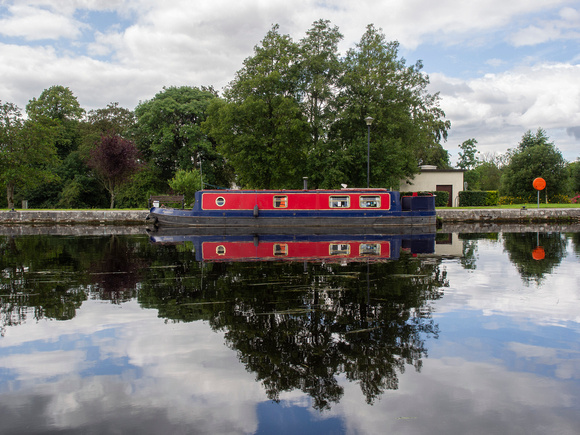 Red Barge Reflection, Co. Roscommon
