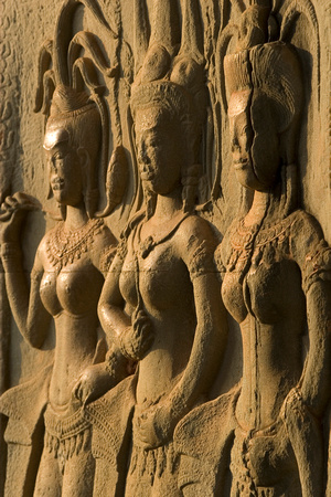 Aspara Carvings, Angkor Wat
